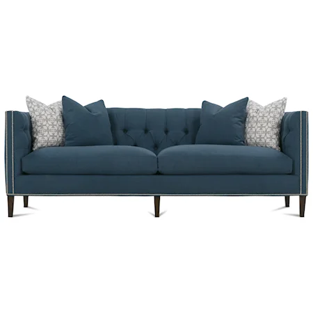 Tuxedo Sofa with Nailhead Trim